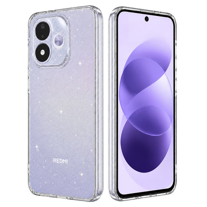 Pouzdro pro Xiaomi Redmi Note 17 4G / Note 17 5G, Techsuit, SparkleSkin, průhledné