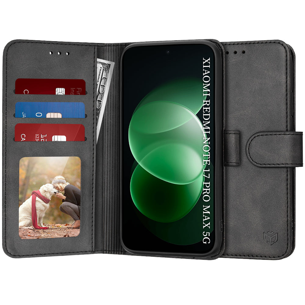 Pouzdro pro Xiaomi Redmi Note 17 Pro Max, Techsuit, Diary Book, černé