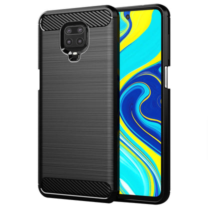 Pouzdro pro Xiaomi Redmi Note 9S / Note 9 Pro / Note 9 Pro Max, Techsuit, Carbon, Černé
