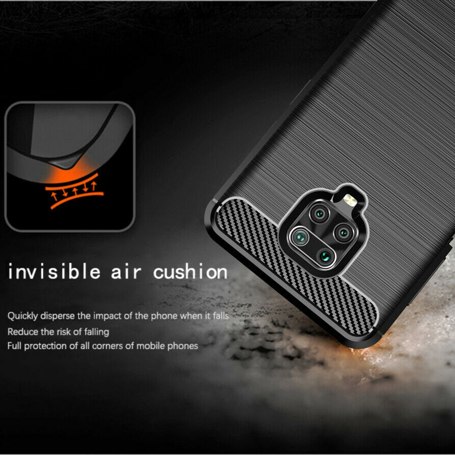 Pouzdro pro Xiaomi Redmi Note 9S / Note 9 Pro / Note 9 Pro Max, Techsuit, Carbon, Černé