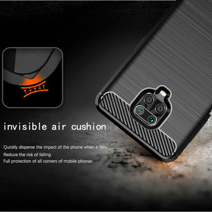 Pouzdro pro Xiaomi Redmi Note 9S / Note 9 Pro / Note 9 Pro Max, Techsuit, Carbon, Černé