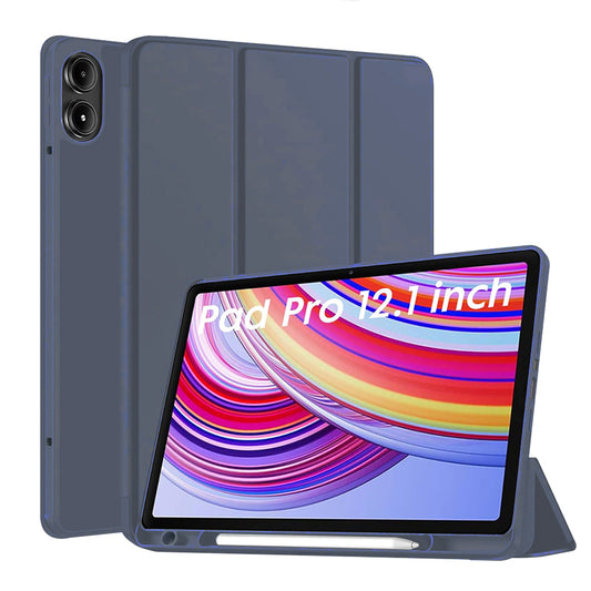 Pouzdro pro Xiaomi Redmi Pad Pro / Pad / Pad Pro 5G, Techsuit, Flex Trifold, Tmavě modré