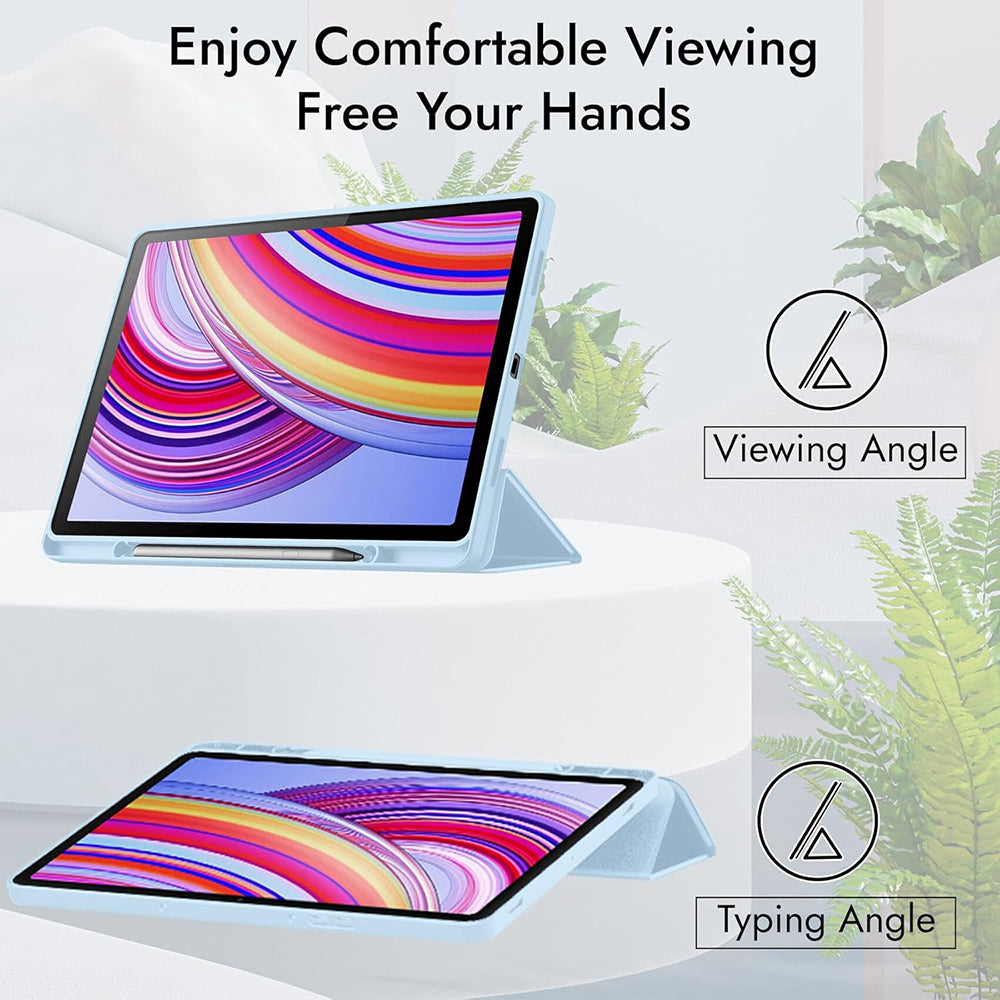 Pouzdro pro Xiaomi Redmi Pad Pro / Pad / Pad Pro 5G, Techsuit, Flex Trifold, Tmavě modré