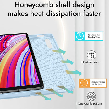 Pouzdro pro Xiaomi Redmi Pad Pro / Pad / Pad Pro 5G, Techsuit, Flex Trifold, Tmavě modré