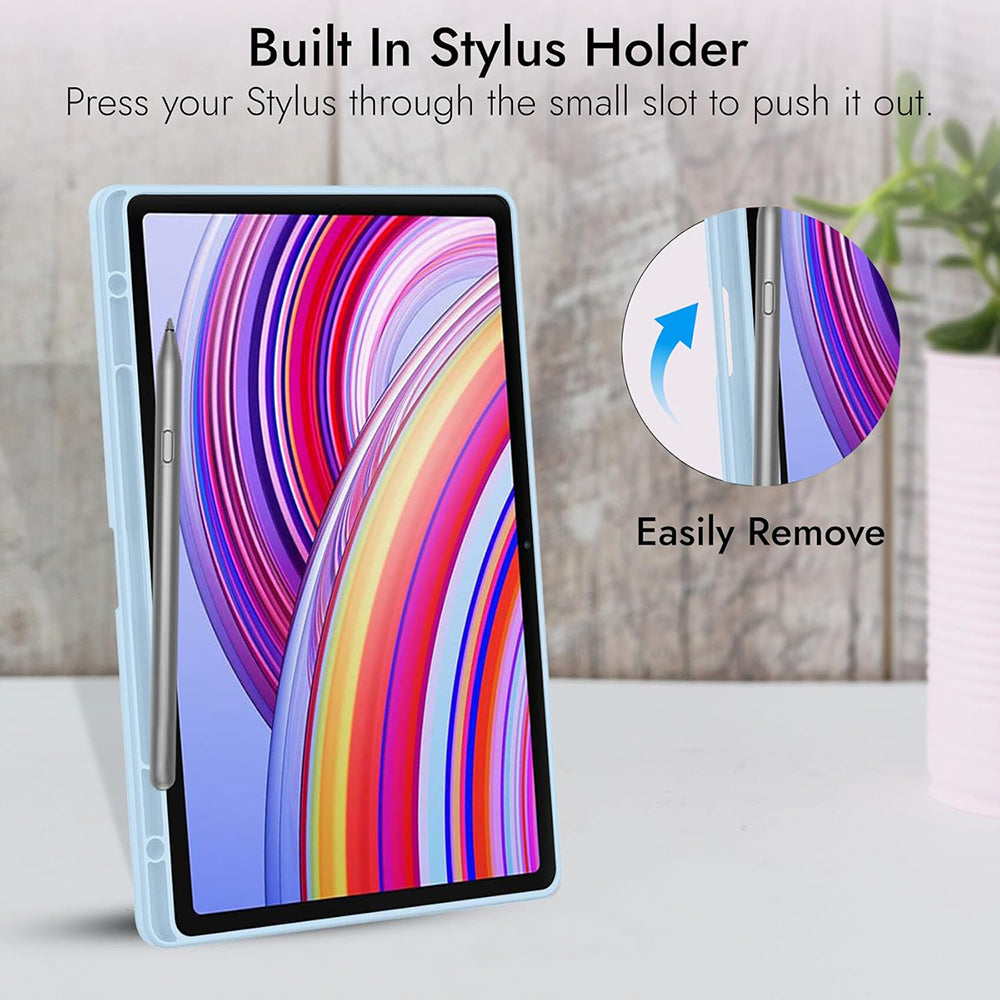 Pouzdro pro Xiaomi Redmi Pad Pro / Pad / Pad Pro 5G, Techsuit, Flex Trifold, Tmavě modré
