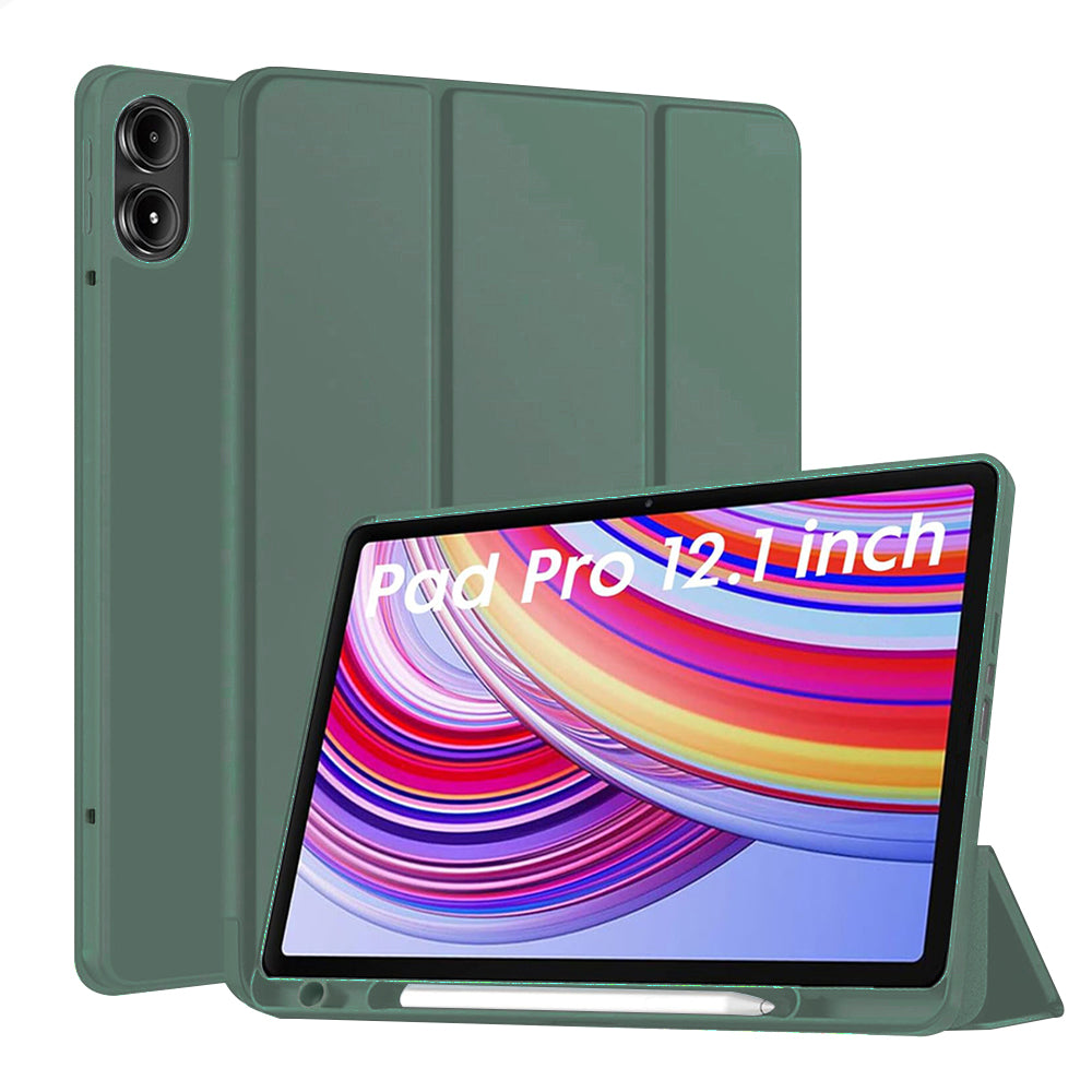 Pouzdro pro Xiaomi Redmi Pad Pro / Pad / Pad Pro 5G, Techsuit, Flex Trifold, Zelené