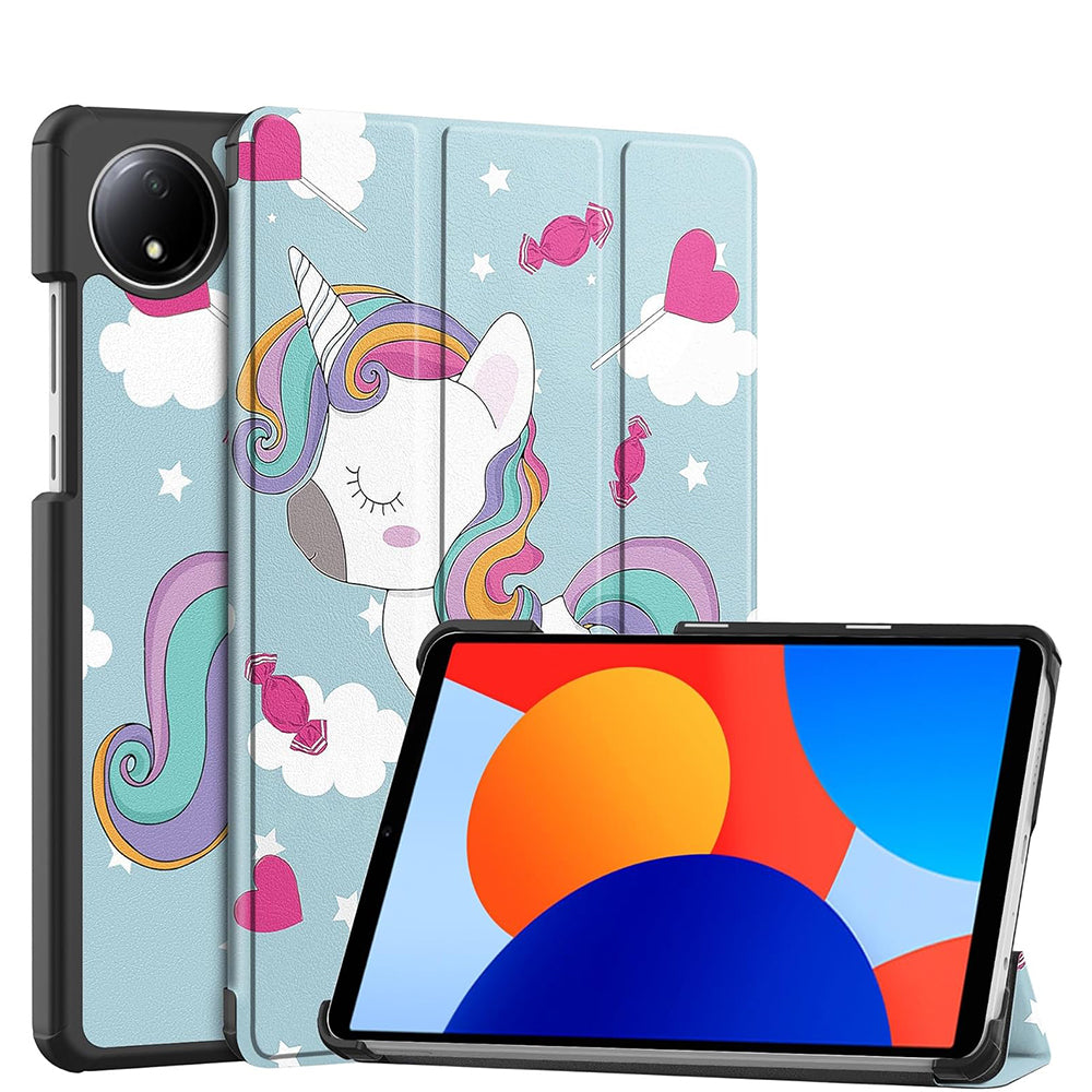 Pouzdro pro Xiaomi Redmi Pad SE 8.7, Techsuit, FoldPro Unicorn, vícebarevné