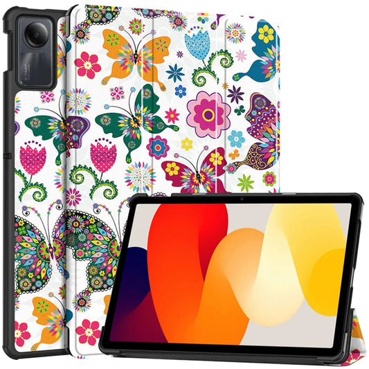 Pouzdro pro Xiaomi Redmi Pad SE, Techsuit, FoldPro Butterfly, vícebarevné
