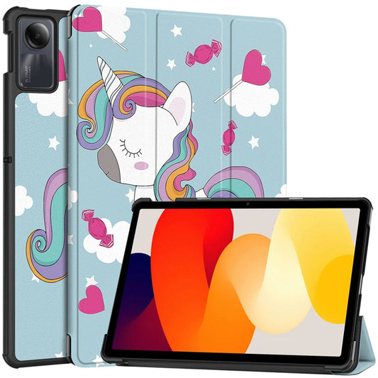 Pouzdro pro Xiaomi Redmi Pad SE, Techsuit, FoldPro Unicorn, vícebarevné