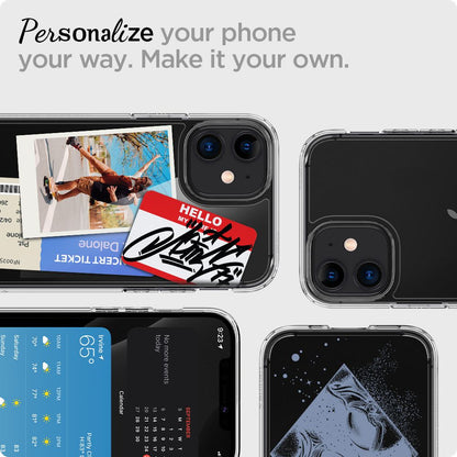 Pouzdro pro Apple iPhone 12 / 12 Pro, Spigen, Ultra Hybrid, Transparentní ACS01702