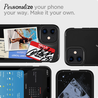 Pouzdro pro Apple iPhone 12 / 12 Pro, Spigen, Ultra Hybrid, Černé ACS01703