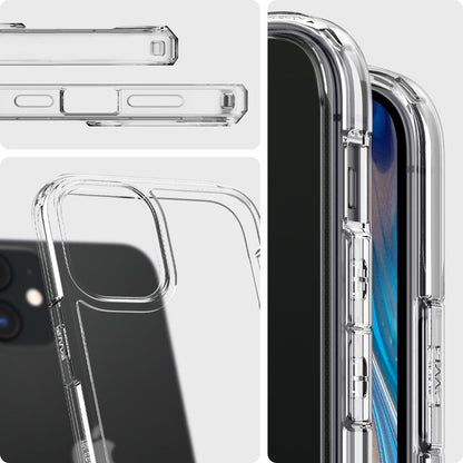 Pouzdro pro Apple iPhone 12 / 12 Pro, Spigen, Ultra Hybrid, Transparentní ACS01702