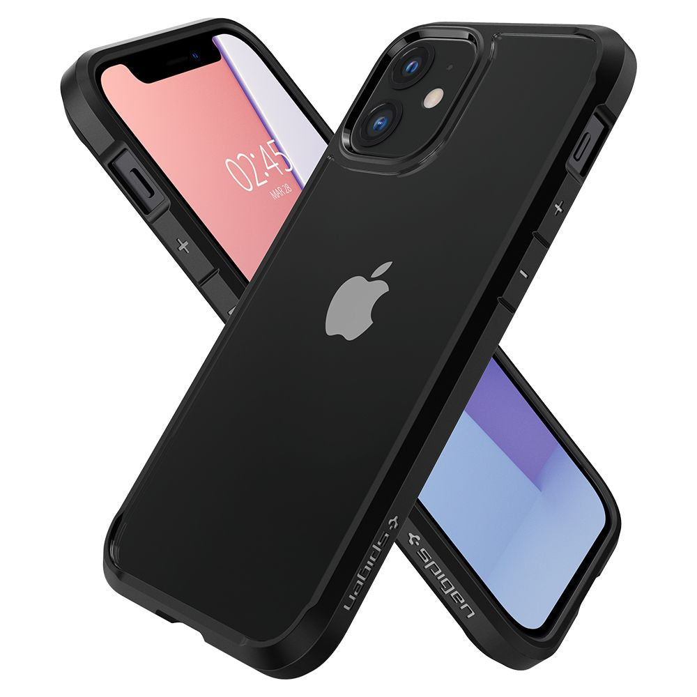 Pouzdro pro Apple iPhone 12 / 12 Pro, Spigen, Ultra Hybrid, Černé ACS01703