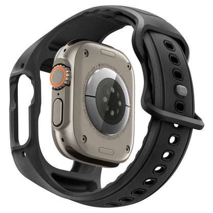 Pouzdro Spigen Liquid Air Pro s ochrannou fólií pro Apple Watch Ultra Series, matná černá ACS11416