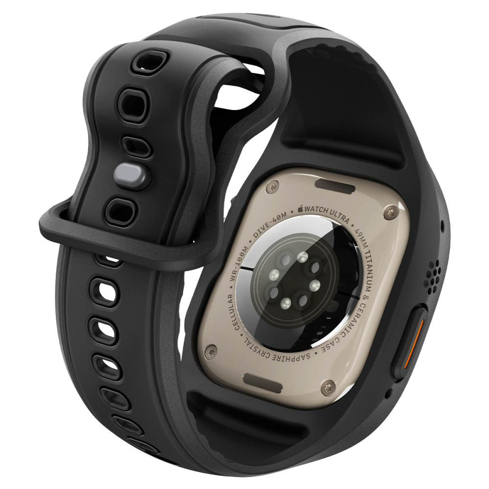 Pouzdro Spigen Liquid Air Pro s ochrannou fólií pro Apple Watch Ultra Series, matná černá ACS11416