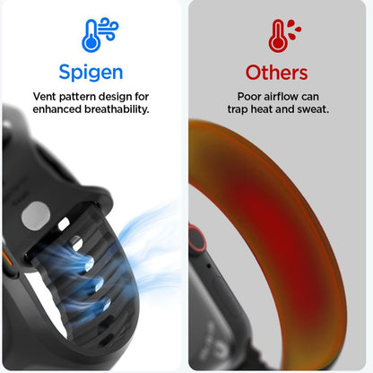 Pouzdro Spigen Liquid Air Pro s ochrannou fólií pro Apple Watch Ultra Series, matná černá ACS11416