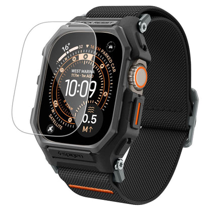 Pouzdro Spigen Lite Fit Pro s ochrannou fólií pro Apple Watch Ultra Series, matná černá ACS11415