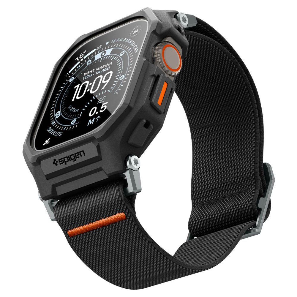 Pouzdro Spigen Lite Fit Pro s ochrannou fólií pro Apple Watch Ultra Series, matná černá ACS11415