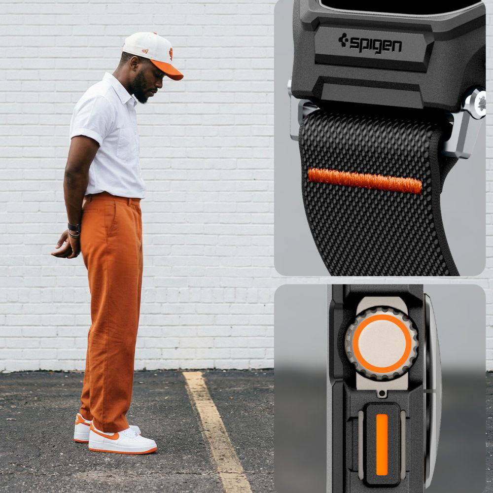 Pouzdro Spigen Lite Fit Pro s ochrannou fólií pro Apple Watch Ultra Series, matná černá ACS11415