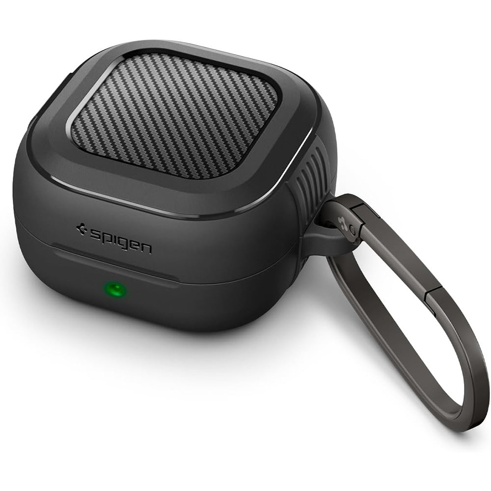 Pouzdro Spigen Rugged Armor pro Samsung Galaxy Buds4 / Buds4 Pro, Matně černé ACS11200