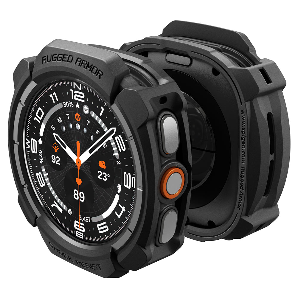 Pouzdro Spigen Rugged Armor pro Samsung Galaxy Watch Ultra2, matná černá ACS11611