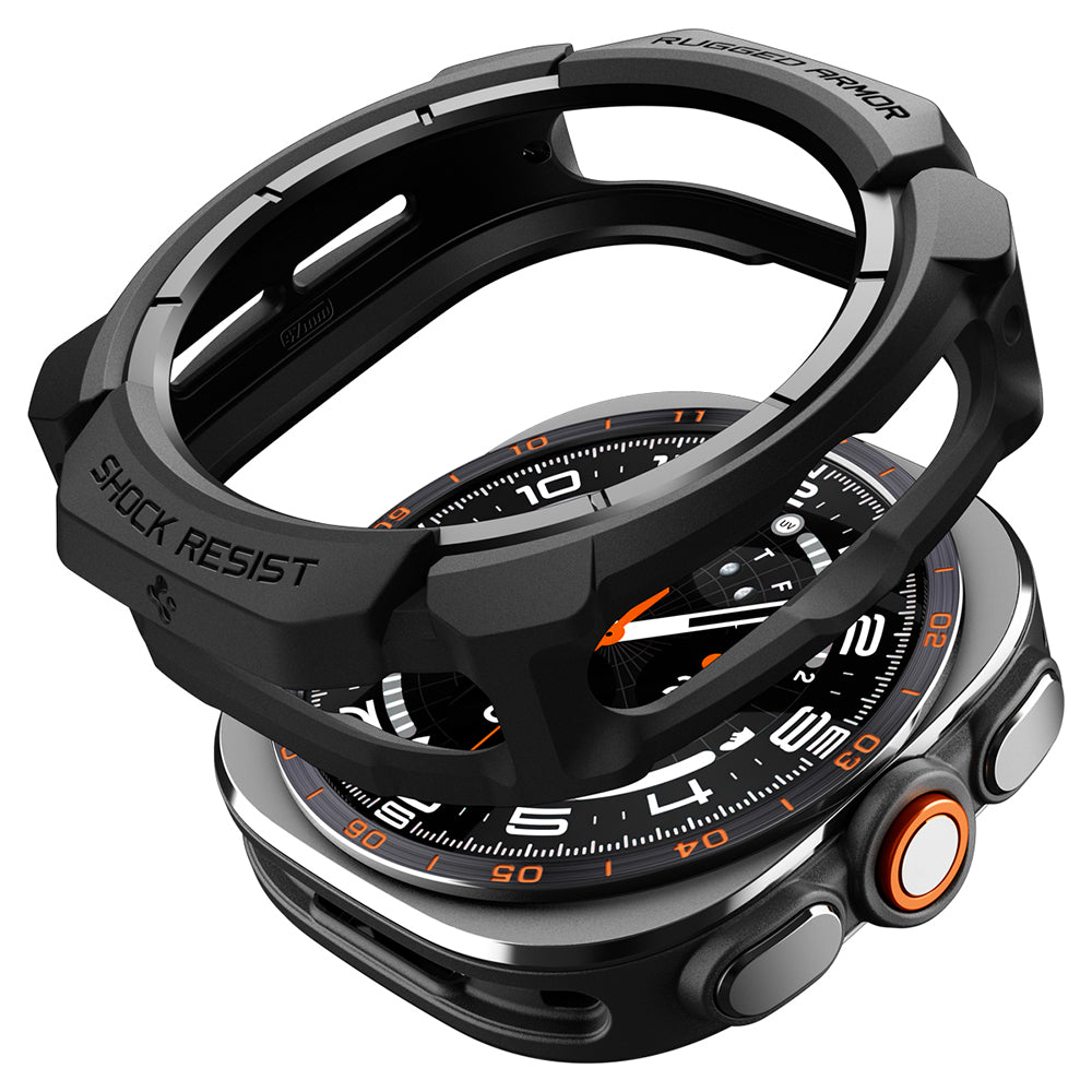 Pouzdro Spigen Rugged Armor pro Samsung Galaxy Watch Ultra2, matná černá ACS11611