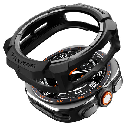 Pouzdro Spigen Rugged Armor pro Samsung Galaxy Watch Ultra2, matná černá ACS11611