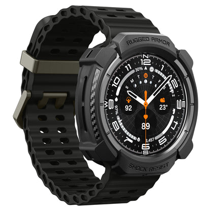Pouzdro Spigen Rugged Armor pro Samsung Galaxy Watch Ultra2, matná černá ACS11611