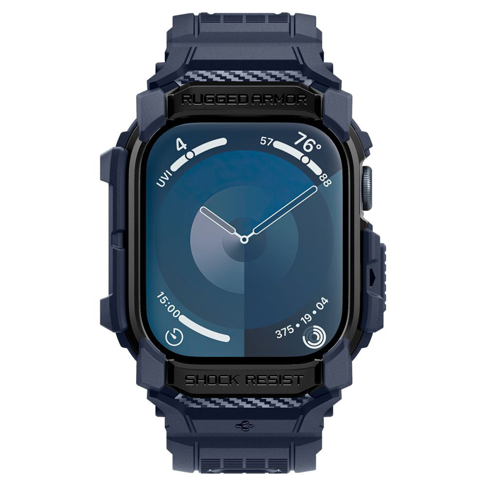 Pouzdro Spigen Rugged Armor Pro pro Apple Watch Series 10 / 11 46mm, Námořnická modř