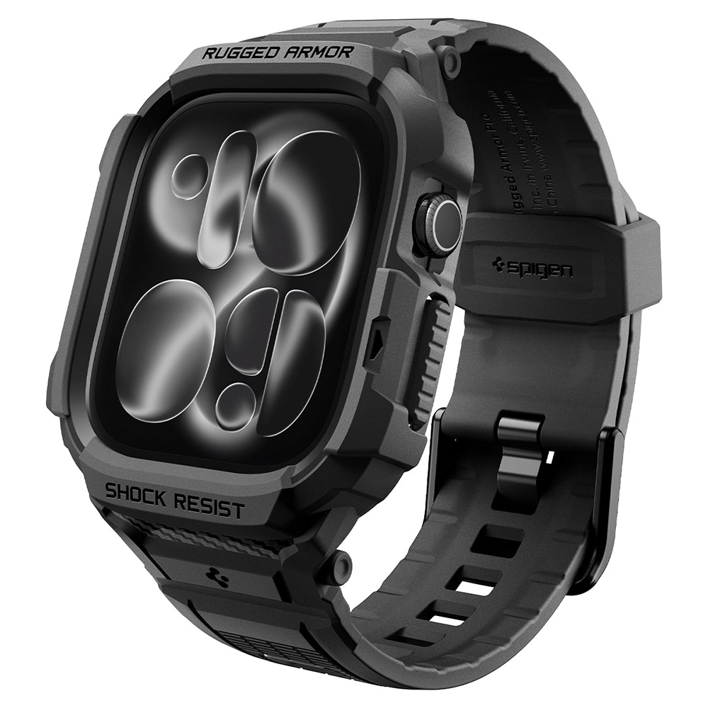 Pouzdro Spigen Rugged Armor Pro pro Apple Watch Series 12 42mm, Matná černá ACS11883