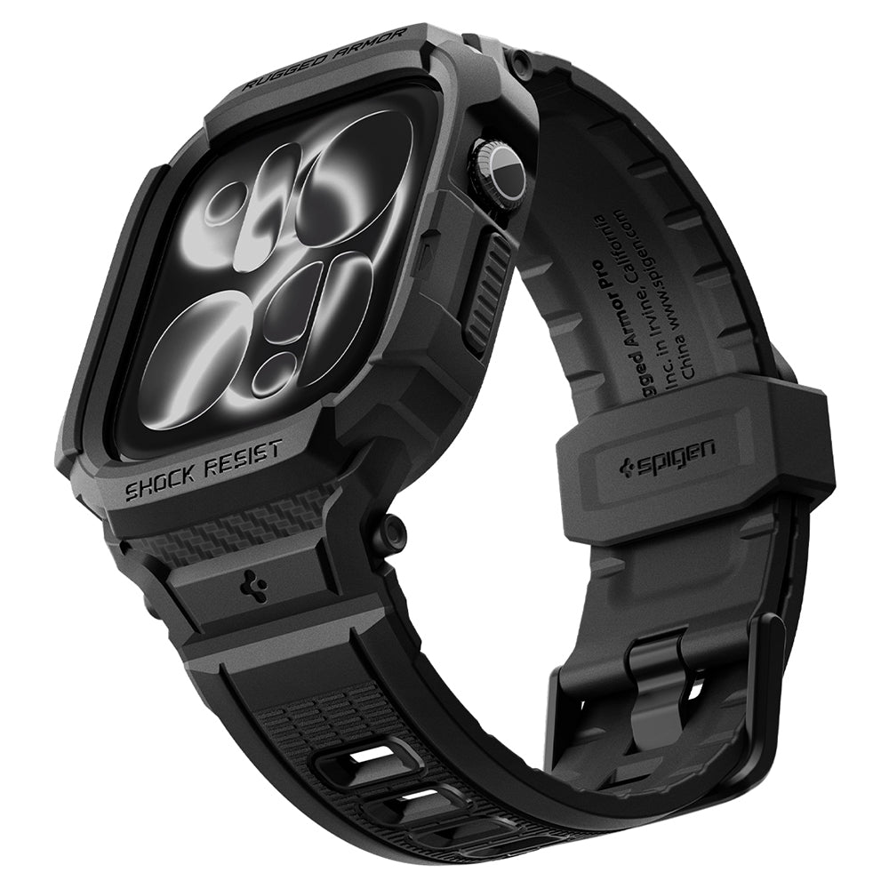 Pouzdro Spigen Rugged Armor Pro pro Apple Watch Series 12 42mm, Matná černá ACS11883
