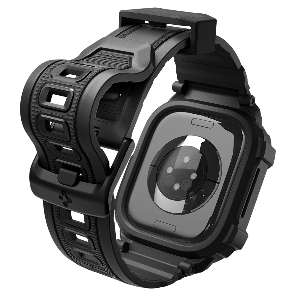 Pouzdro Spigen Rugged Armor Pro pro Apple Watch Series 12 42mm, Matná černá ACS11883