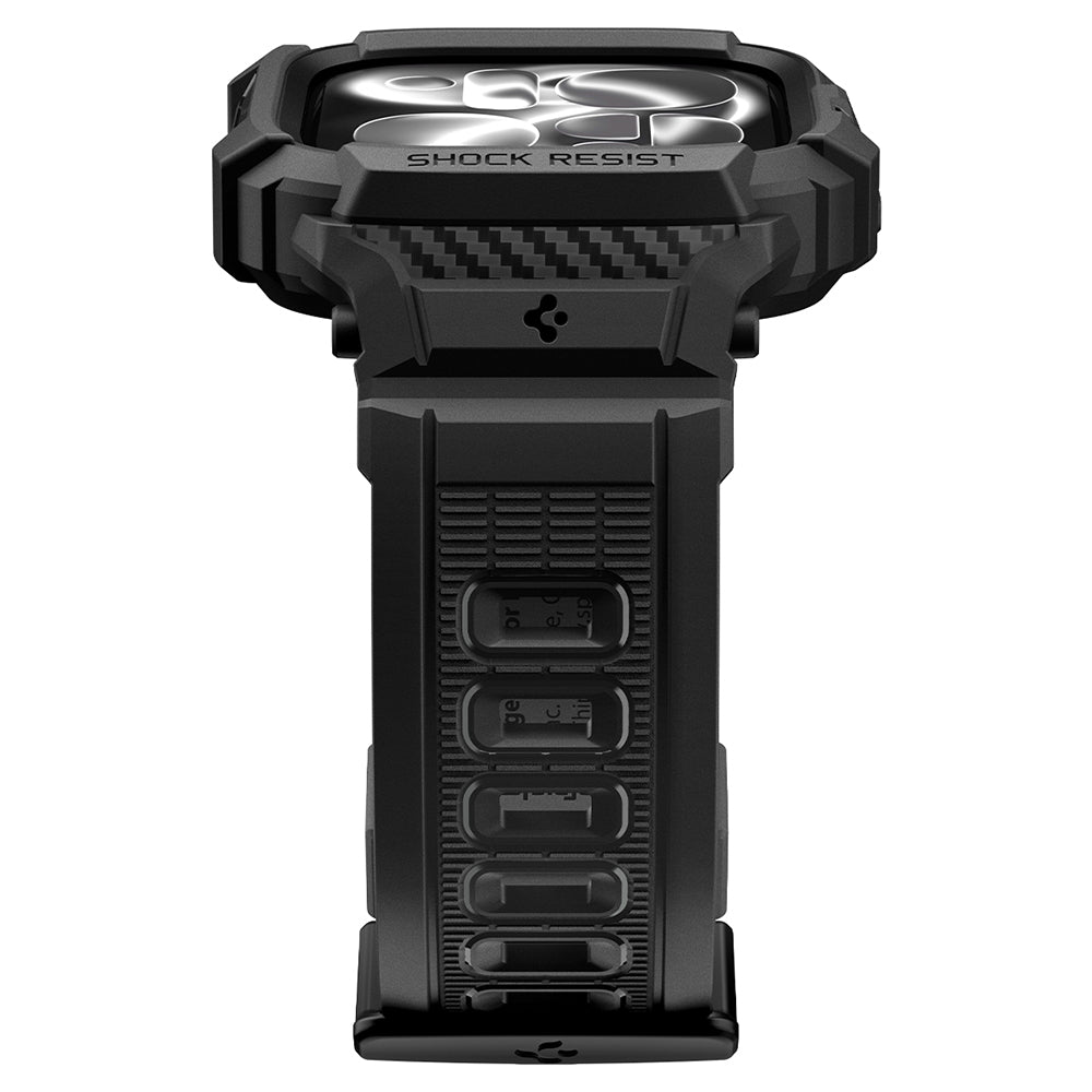 Pouzdro Spigen Rugged Armor Pro pro Apple Watch Series 12 42mm, Matná černá ACS11883