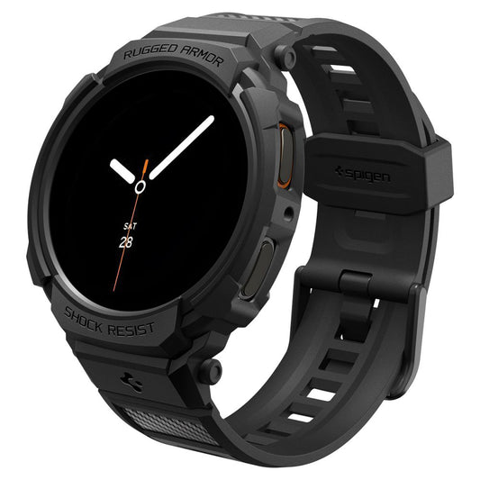 Pouzdro Spigen Rugged Armor Pro pro Samsung Galaxy Watch8 44mm, Černé ACS10007