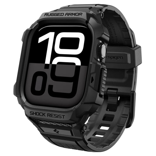 Pouzdro Spigen Rugged Armor Pro V2 pro Apple Watch Series 10 / 11 42mm, Matně černé ACS10494