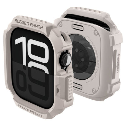 Pouzdro Spigen Rugged Armor V2 pro Apple Watch Series 10 / 11 42mm, Béžová