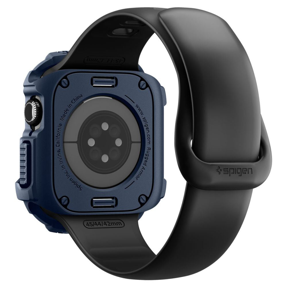 Pouzdro Spigen Rugged Armor V2 pro Apple Watch Series 10 / 11 42mm, Námořnická modř