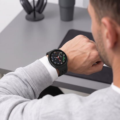 Pouzdro Tech-Protect Defense pro Samsung Galaxy Watch 9 / Watch8 44mm, Sada 2 kusy, Černá / Průhledná