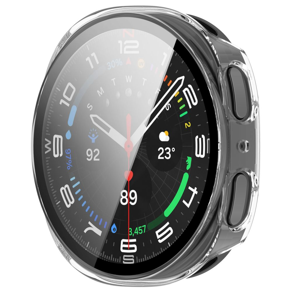 Pouzdro Tech-Protect Defense pro Samsung Galaxy Watch 9 / Watch8 44mm, Sada 2 kusy, Černá / Průhledná