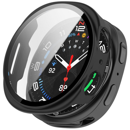 Pouzdro Tech-Protect Defense pro Samsung Galaxy Watch 9 / Watch8 44mm, Sada 2 kusy, Černá / Průhledná