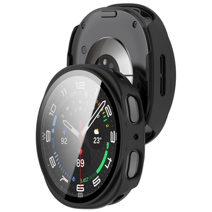 Pouzdro Tech-Protect Defense pro Samsung Galaxy Watch 9 / Watch8 44mm, Sada 2 kusy, Černá / Průhledná