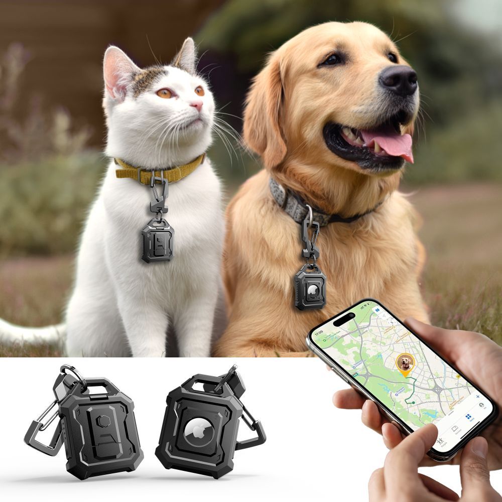 Pouzdro Tech-Protect Kevlar Pro pro Apple AirTag, Černá