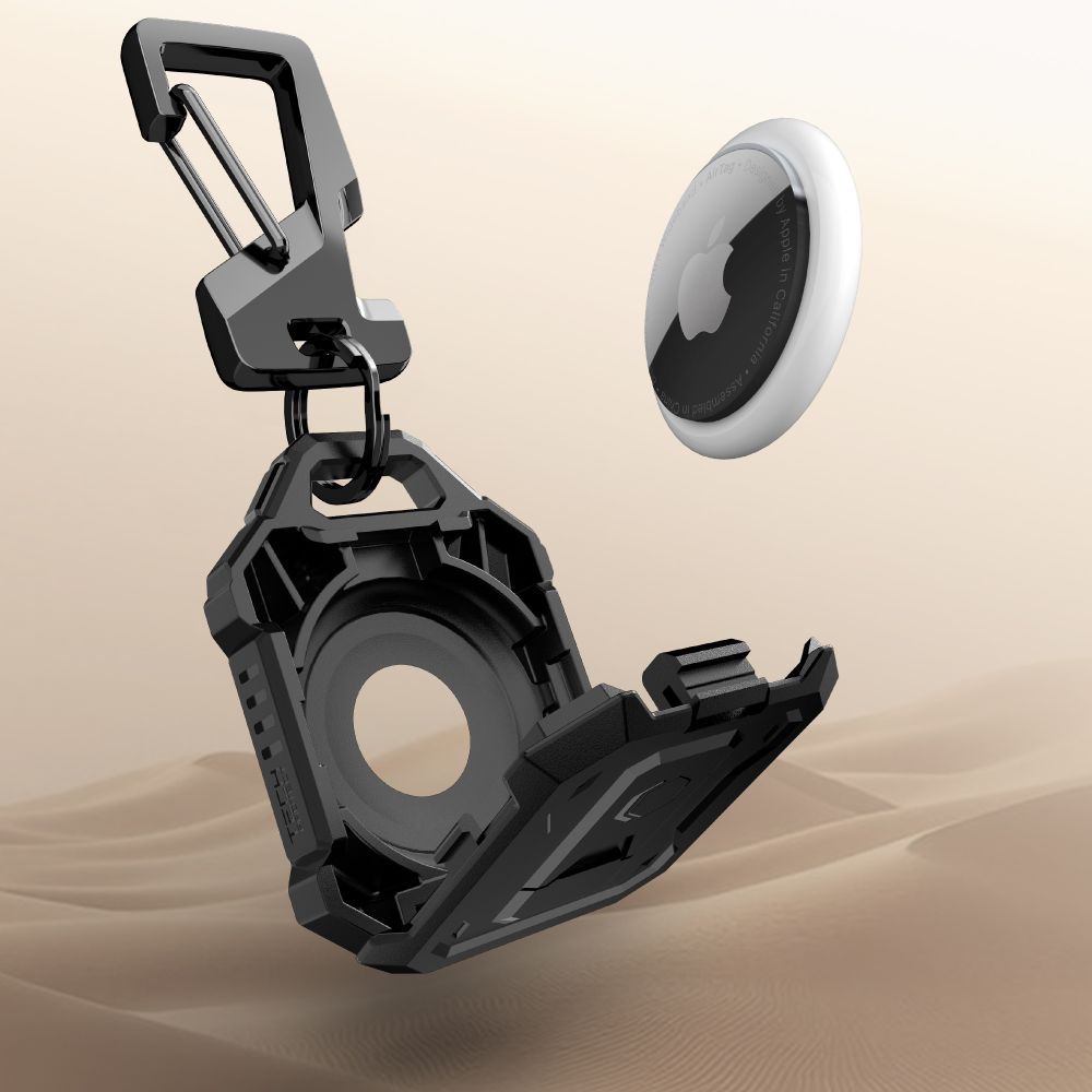 Pouzdro Tech-Protect Kevlar Pro pro Apple AirTag, Černá