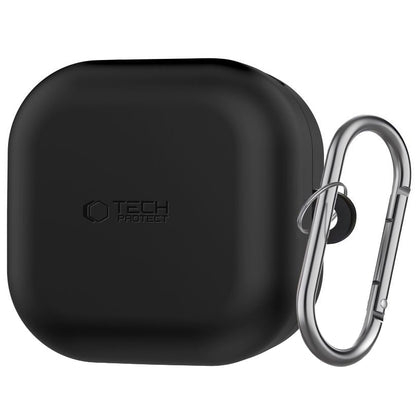 Pouzdro Tech-Protect Silicone Hook pro Samsung Galaxy Buds4 / Buds4 Pro, Černé