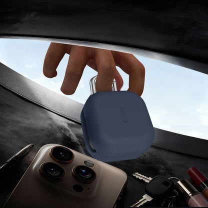 Tech-Protect Silicone Hook Case for Samsung Galaxy Buds4 / Buds4 Pro, Navy Blue
