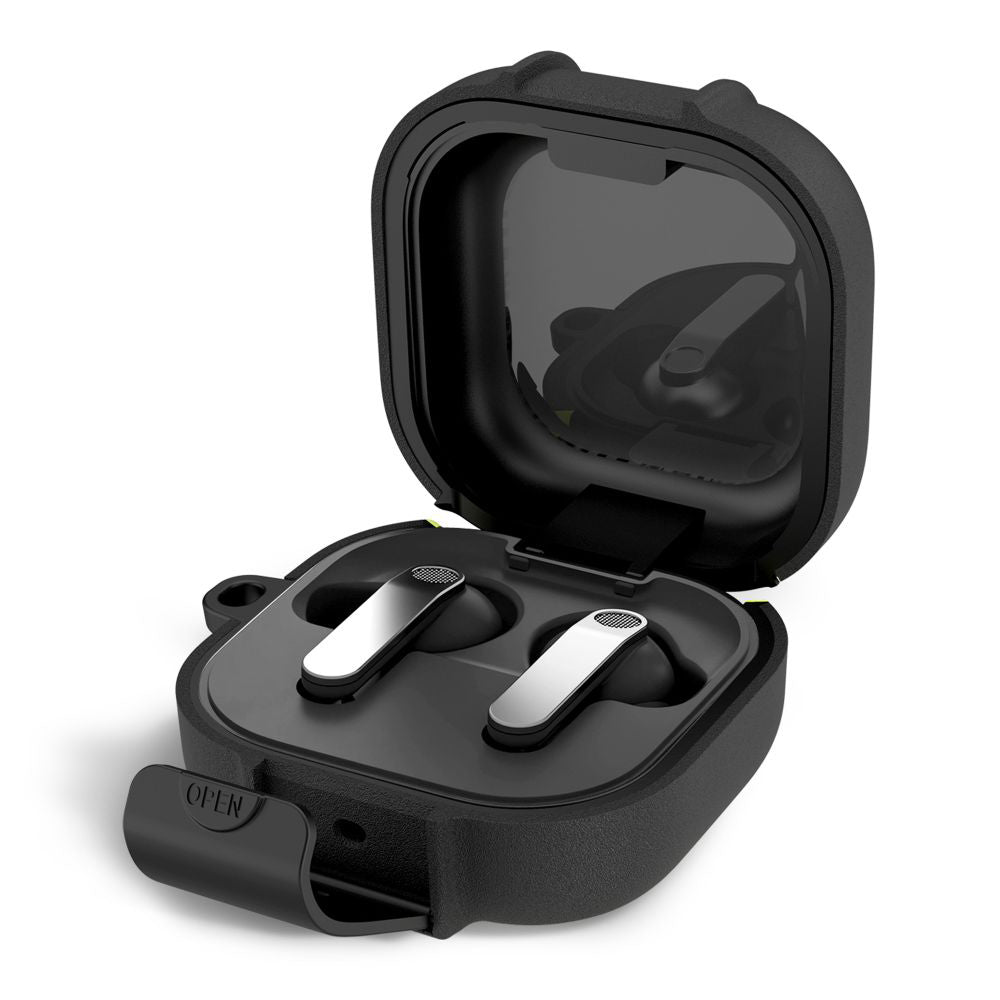 Pouzdro Tech-Protect Slim Hook pro Samsung Galaxy Buds4 / Buds4 Pro, Černá