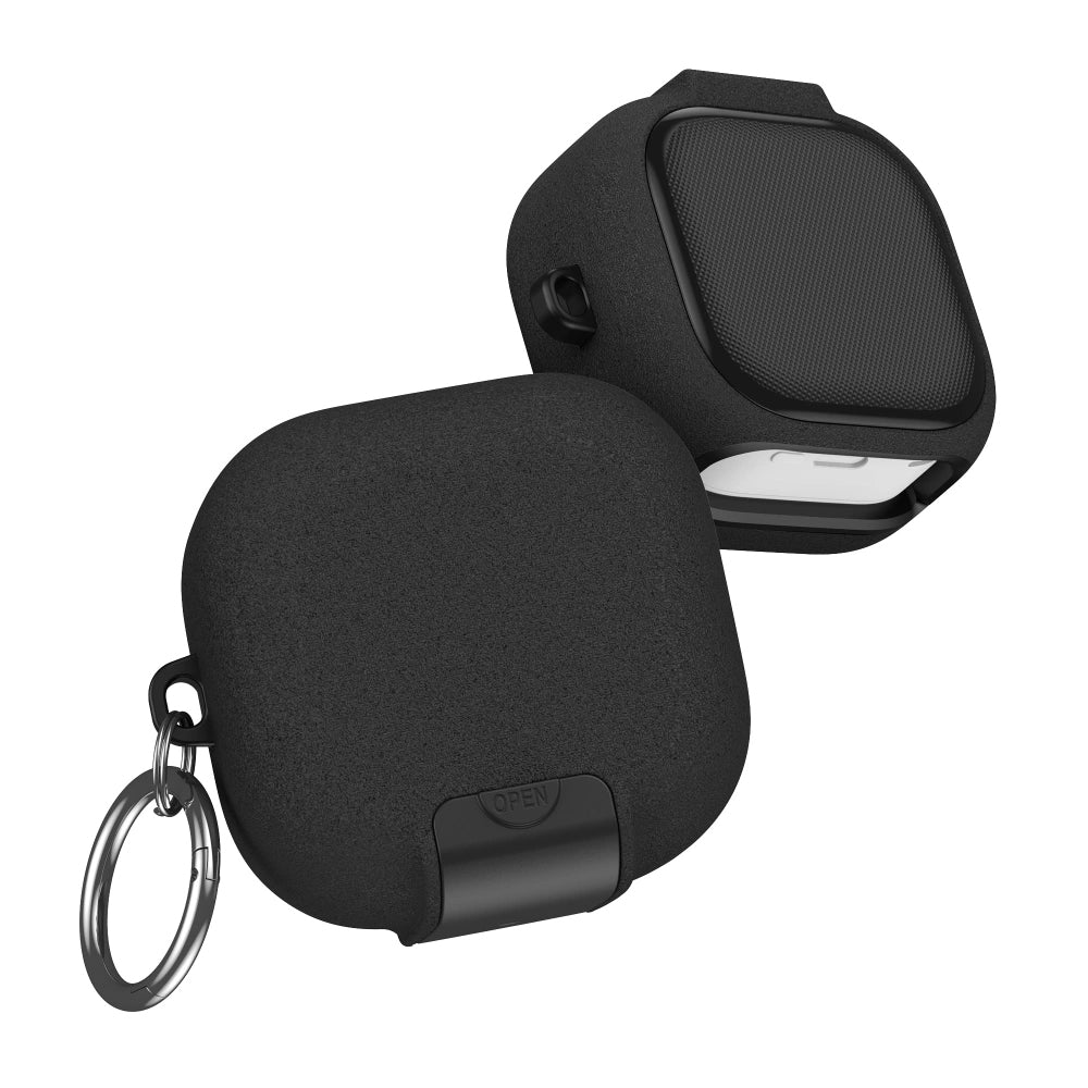 Pouzdro Tech-Protect Slim Hook pro Samsung Galaxy Buds4 / Buds4 Pro, Černá