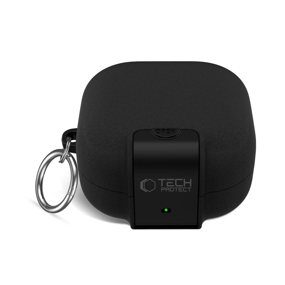 Pouzdro Tech-Protect Slim Hook pro Samsung Galaxy Buds4 / Buds4 Pro, Černá