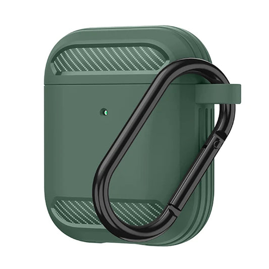 Pouzdro Techsuit Carbon pro Apple AirPods Gen 2 / Gen 1, zelené