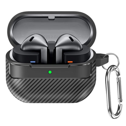 Pouzdro Techsuit CarbonFiber pro Samsung Galaxy Buds3 FE / Buds3 Pro / Buds3, černé